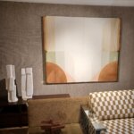 Présentation d'ambiance pour un salon par Elitis